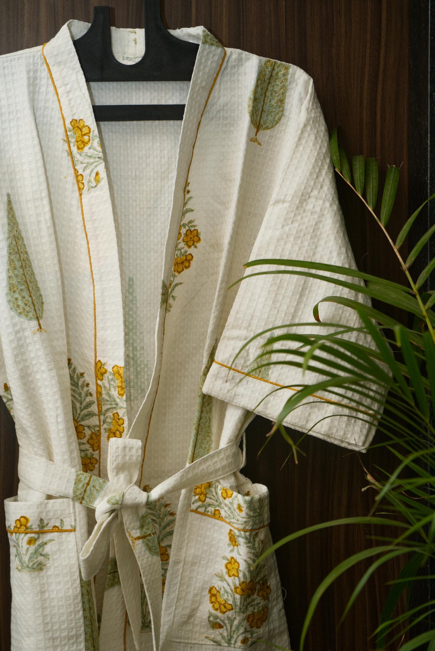 The Green petalled bathrobe