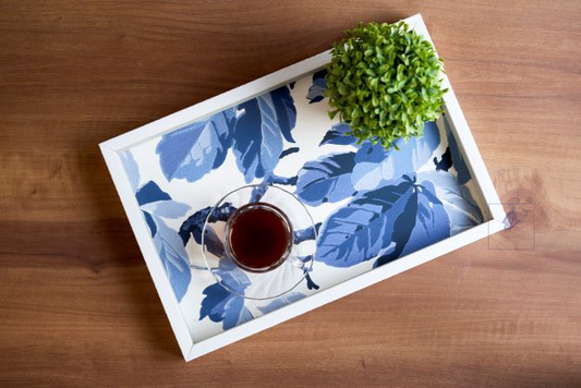 Blue Tea time Tray