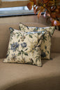 The Blue Peonies - Cotton Cushion cover