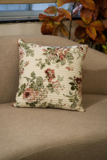 The Thorny Rose  - Quilted Cushion cover
