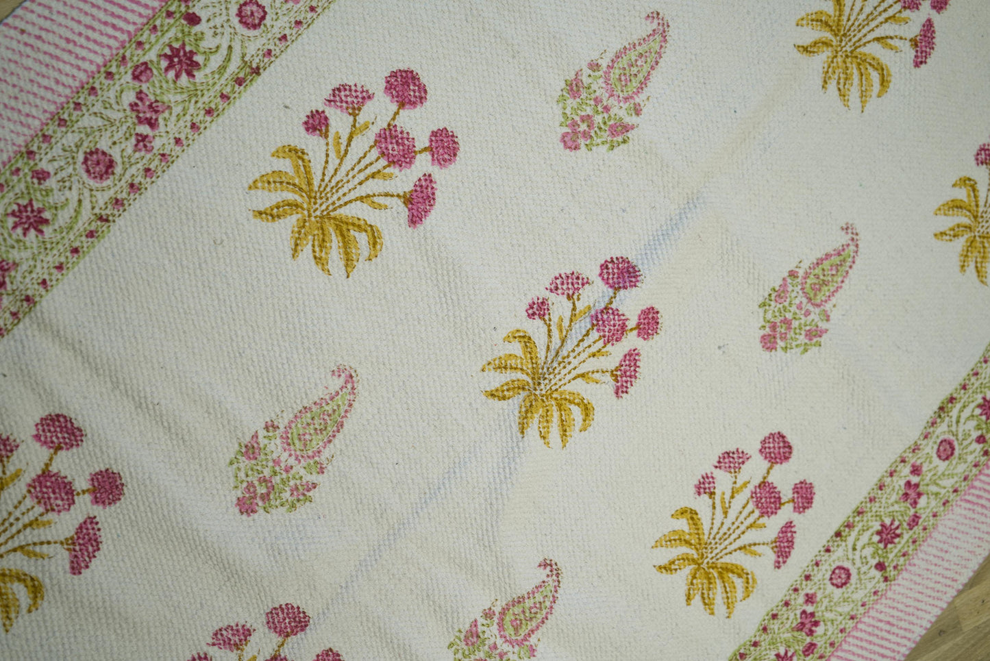 White Carnation Floor rug - small