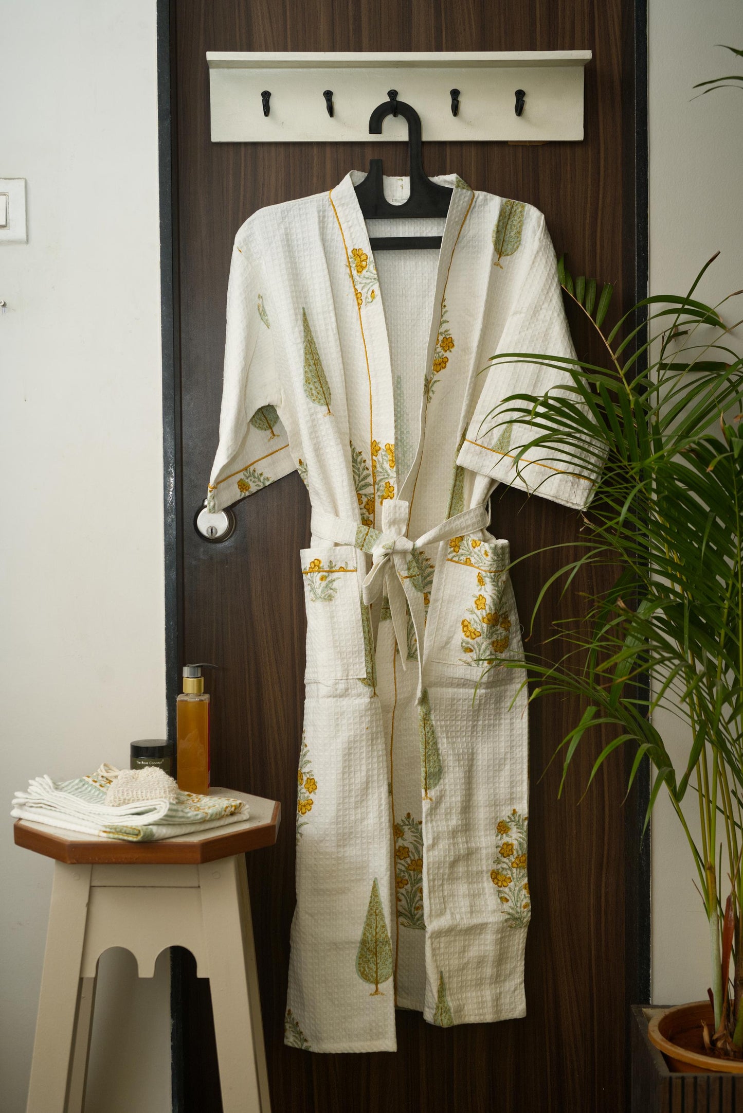 The Green petalled bathrobe