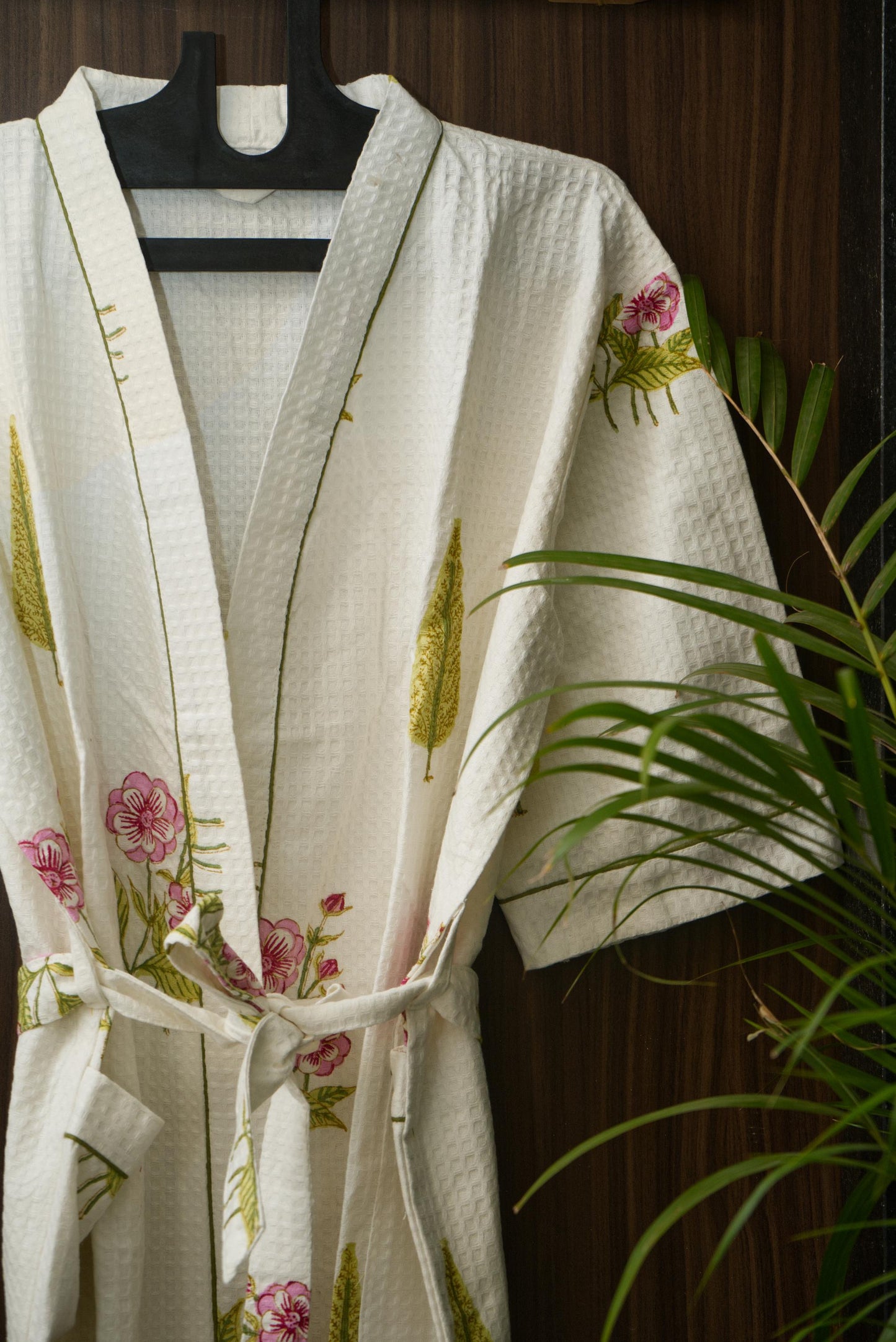 The Mustard floral bathrobe