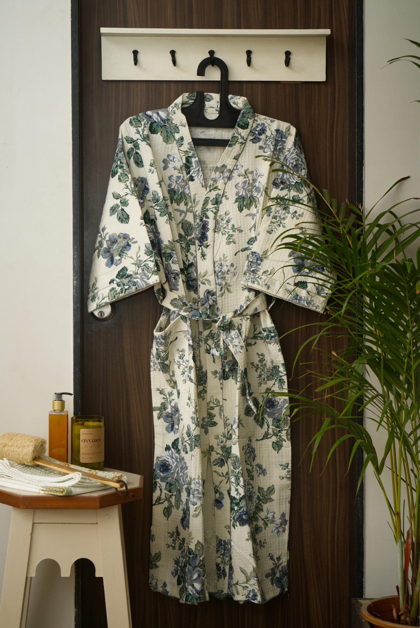 The Blue rose bathrobe