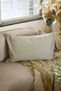 Pale blue lumbar cushion