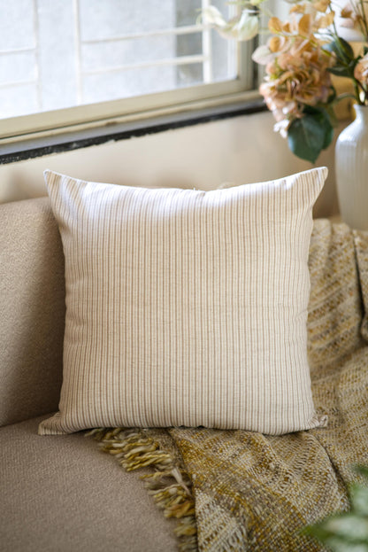 The pinned stripped cushion