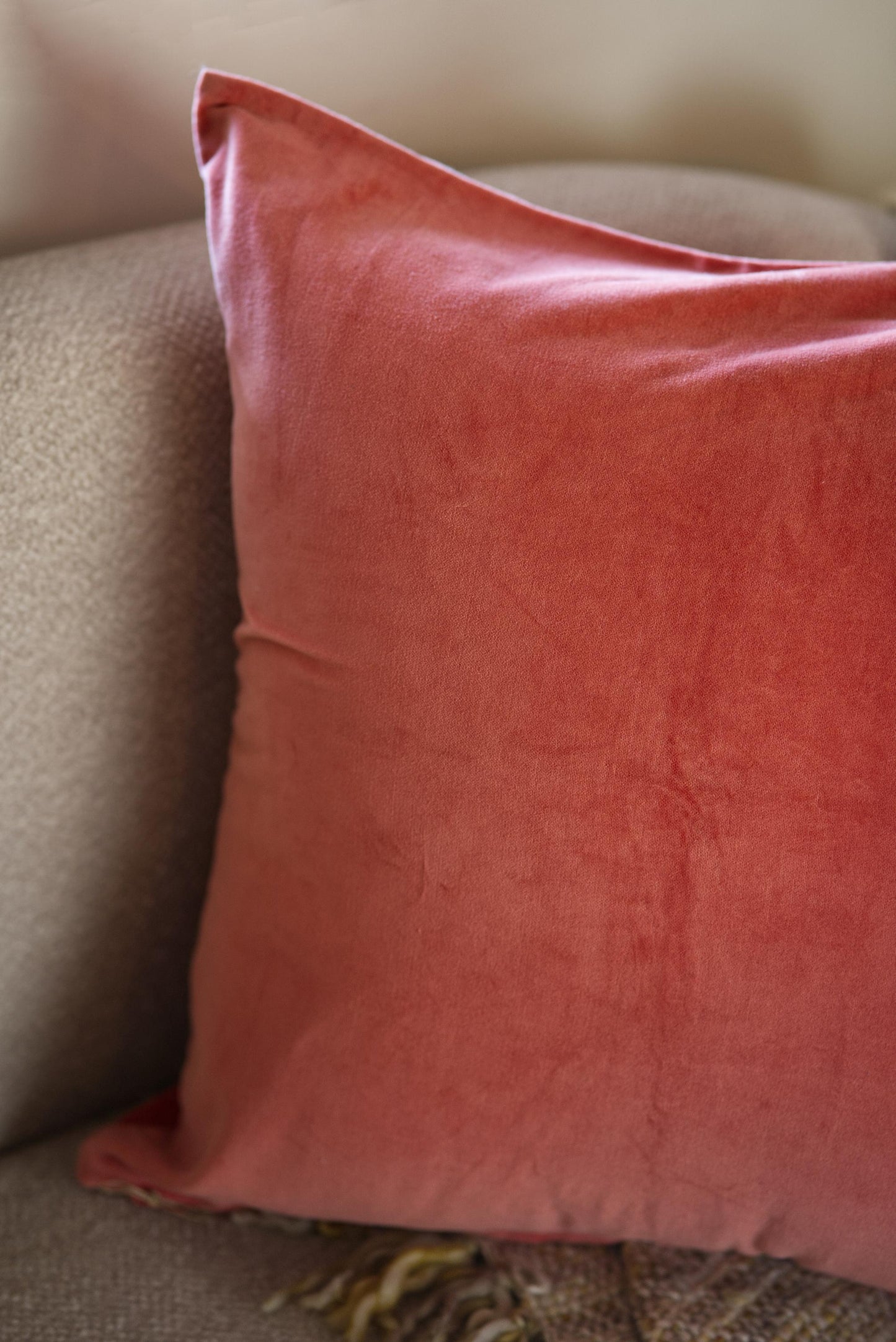 The summer peach cushion