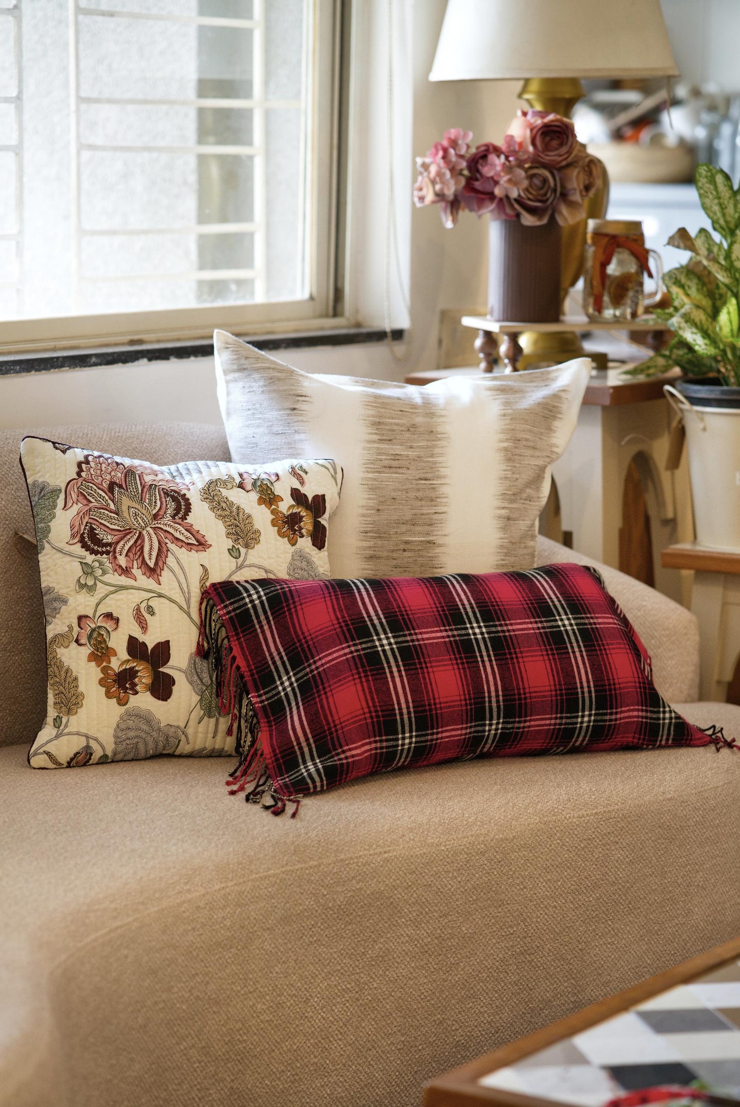 The Rosewood & Plaid set