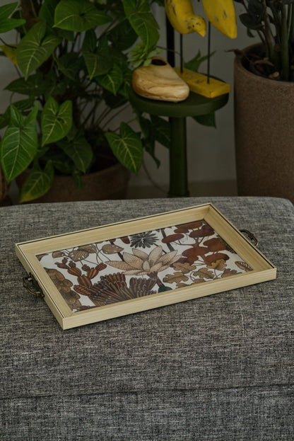 The Gulmohar tray - Offwhite