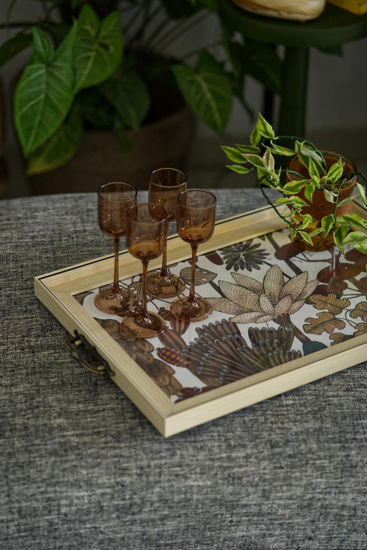 The Gulmohar tray - Offwhite