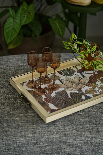 The Gulmohar tray - Offwhite