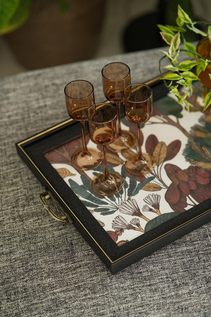 The Gulmohar tray - Black